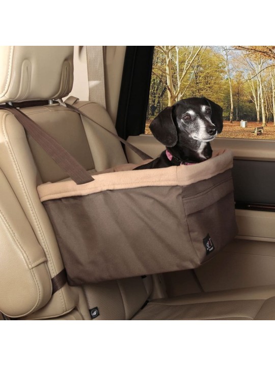 428416 happy ride pet booster seat "tagalong" l brown