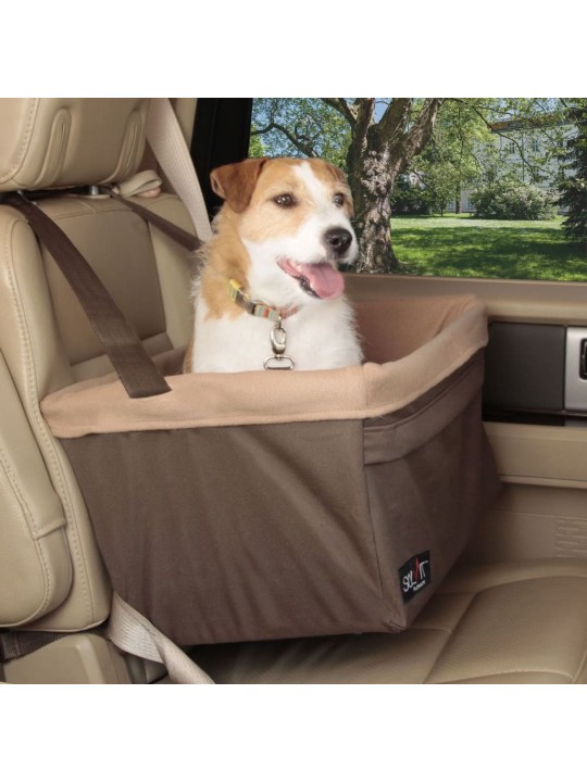 428416 happy ride pet booster seat "tagalong" l brown