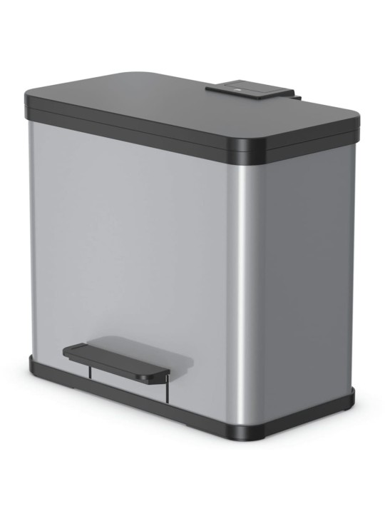 Hailo atkritumu tvertne oko trio plus, l, 3 x 9 l, sudraba, 0633-220