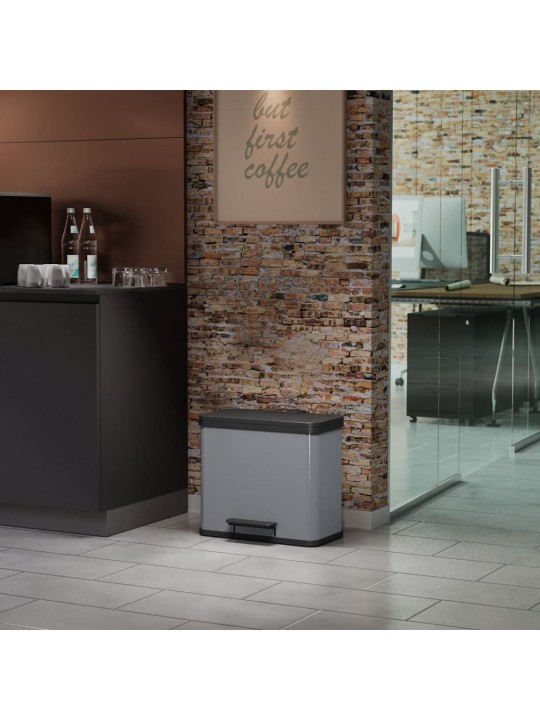 Hailo atkritumu tvertne oko trio plus, l, 3 x 9 l, sudraba, 0633-220