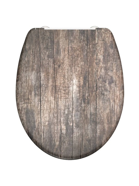 Schütte duroplast tualetes sēdeklis old wood, lēnā aizvēršana