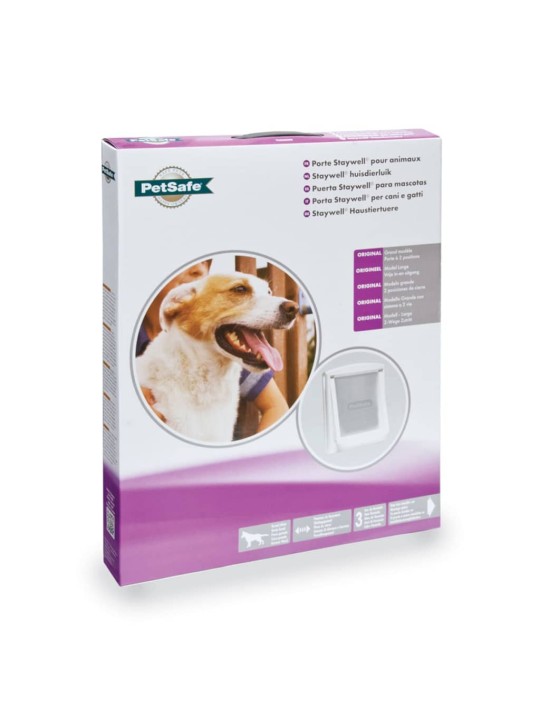 Petsafe divvirzienu mājdzīvnieku durvis, l izmērs, 35,6x30,5cm, baltas