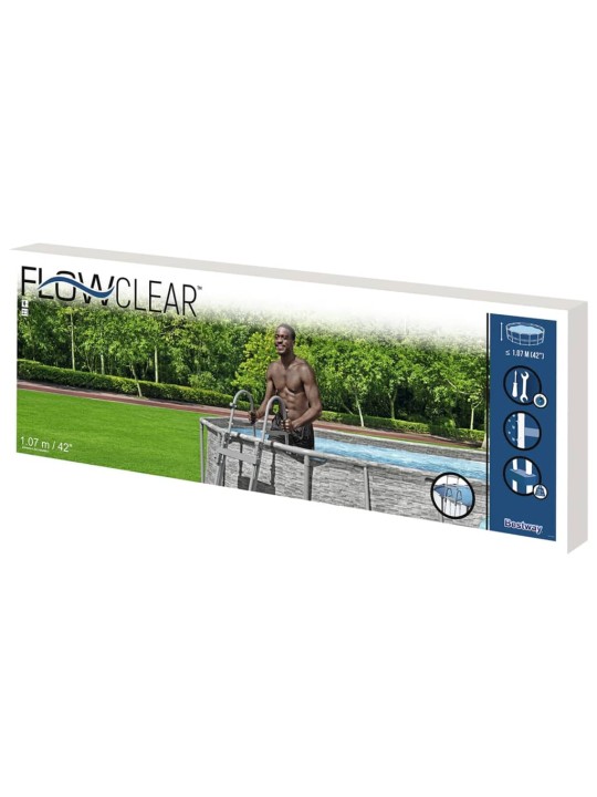 Bestway baseina kāpnes Flowclear, 4 pakāpieni, 107 cm