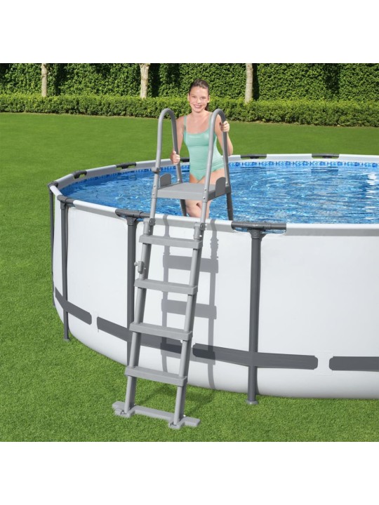 Bestway baseina drošības kāpnes flowclear, 4 pakāpieni, 132 cm
