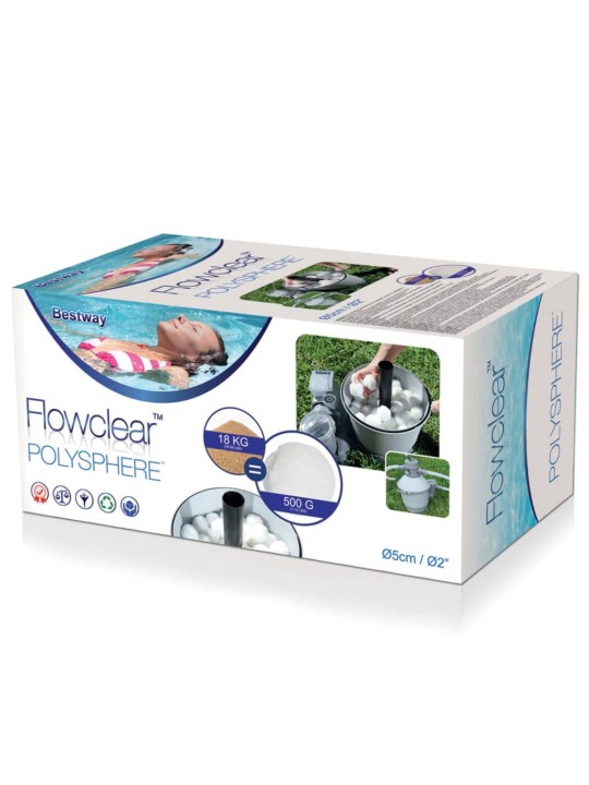 Bestway filtra bumbas flowclear polysphere, 500 g, 58475