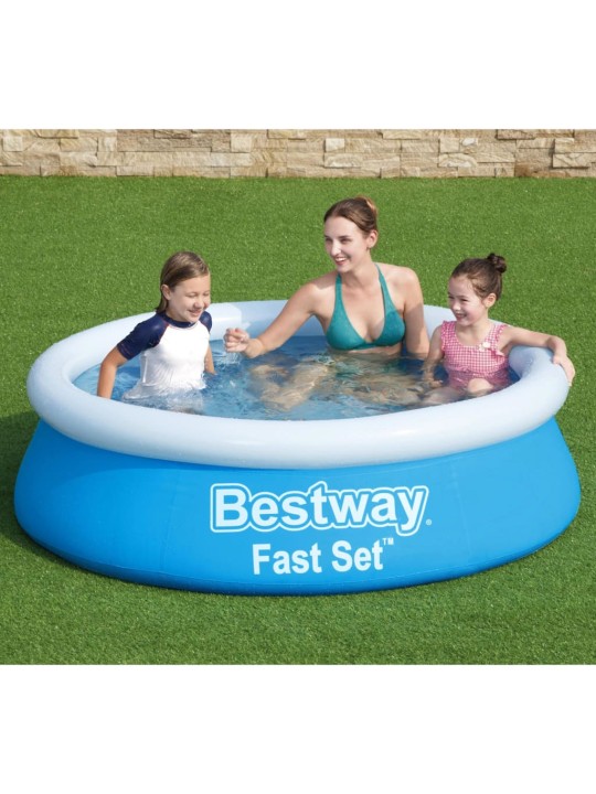 Bestway fast set piepūšamais baseins, apaļš, 183x51 cm, zils
