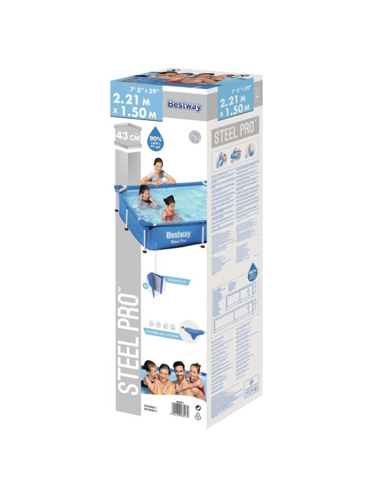 Bestway steel pro baseins, 221x150x43 cm