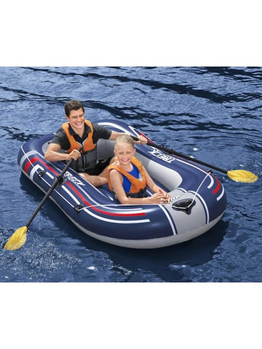 Bestway piepūšamā laiva hydro-force, ar airiem un pumpi, zila