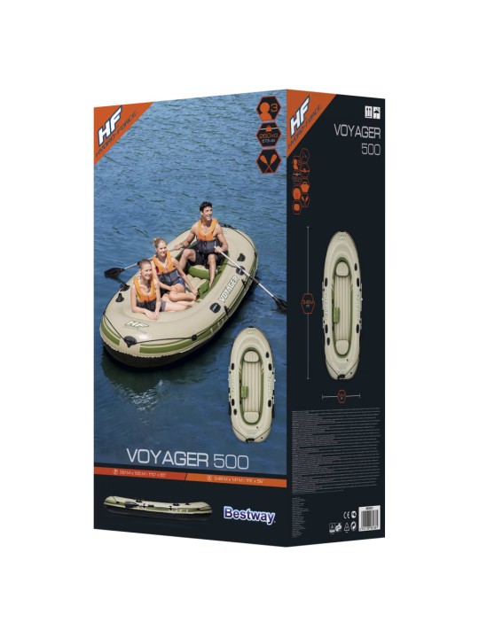 Bestway hydro-force piepūšamā laiva voyager 500, 348x141 cm