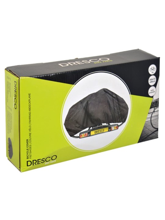 Dresco velosipēda pārsegs 1 ritenim, elastīgs, melns