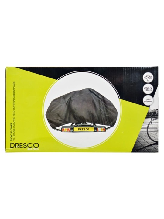Dresco velosipēda pārsegs 1 ritenim, elastīgs, melns