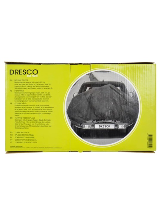 Dresco velosipēda pārsegs 1 ritenim, elastīgs, melns