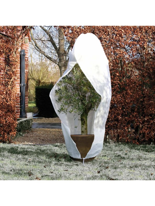 Nature augu ziemas pārsegs, rāvējslēdzējs, 70 g/m², balts, 1,5x1,5x2 m