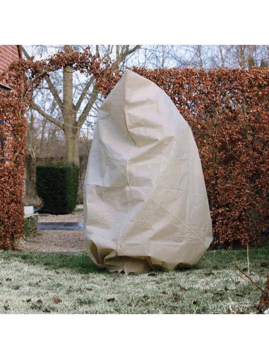 Nature augu ziemas pārsegs ar rāvējslēdzēju, 70 g/m², bēšs, 2x2,5 m