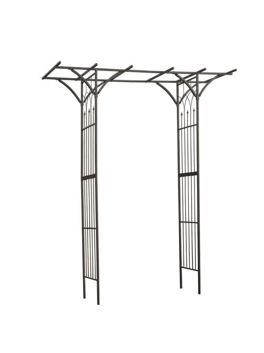 Nature dārza arka, melna, 114x66x232 cm, metāls