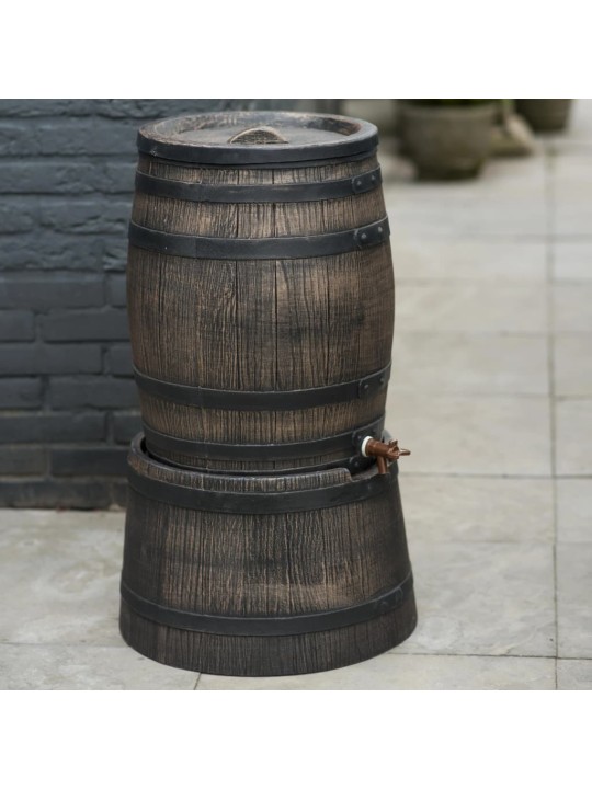 Nature lietus ūdens muca, koka imitācija, 120 l, 50,5x66 cm, brūna