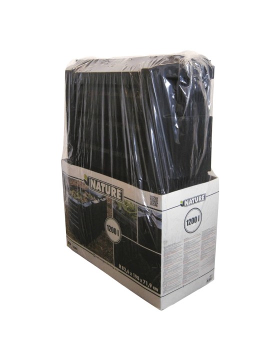 Nature komposta kaste, 1200 l, melna, 6071483
