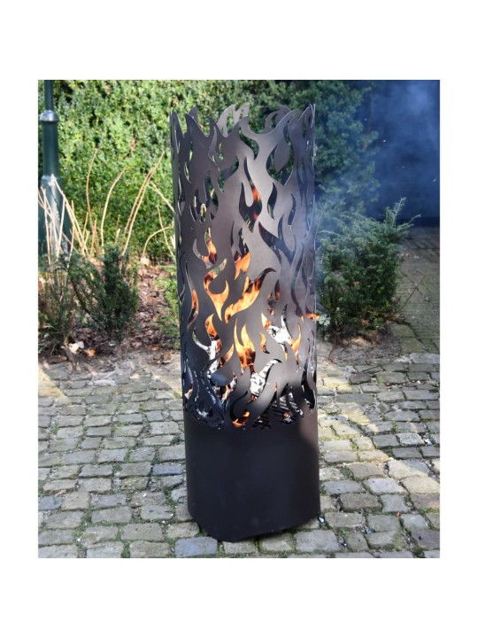 Esschert design ugunskura grozs flames, oglekļa tērauds, melns, ff408