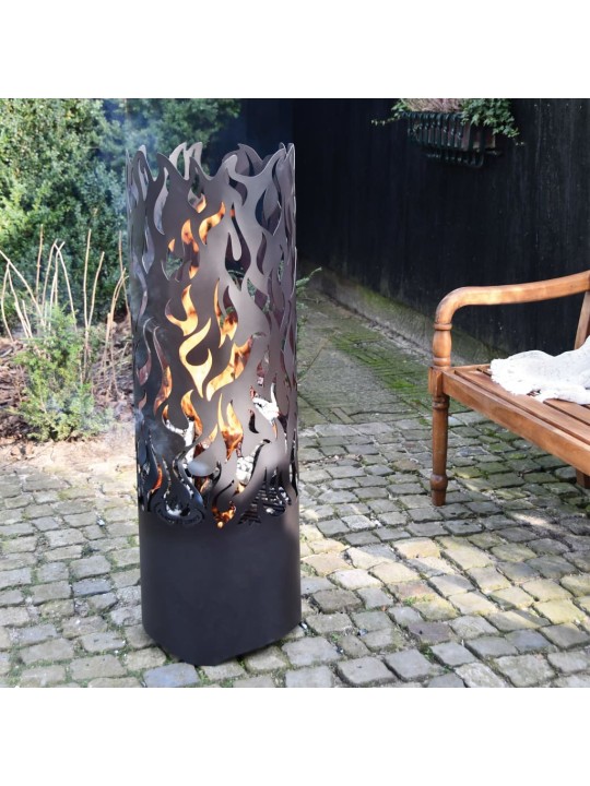 Esschert design ugunskura grozs flames, oglekļa tērauds, melns, ff408