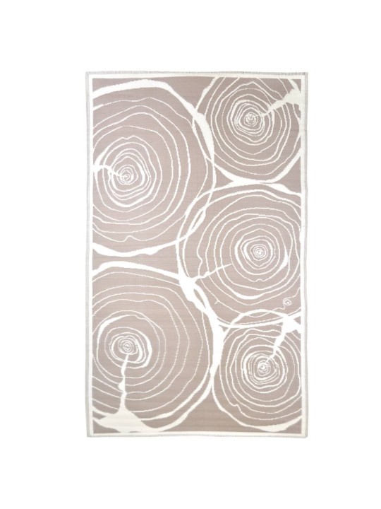 Esschert design āra paklājs, 240x150 cm, stumbra gredzeni