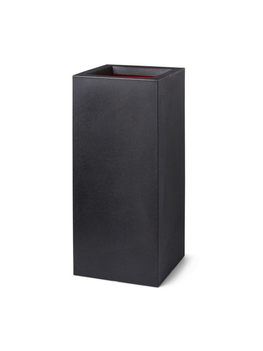 Capi puķu kaste urban smooth, taisnstūra forma, 36x79 cm, melna