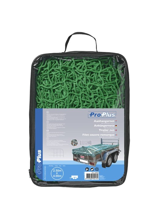 Proplus piekabes tīkls, 2,50x4,00 m, ar elastīgu auklu