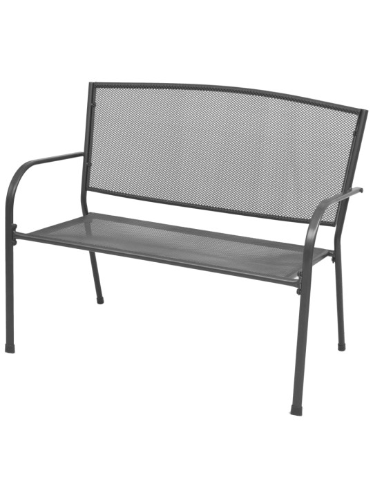 Dārza sols, 108 cm, tērauda siets, antracītpelēks