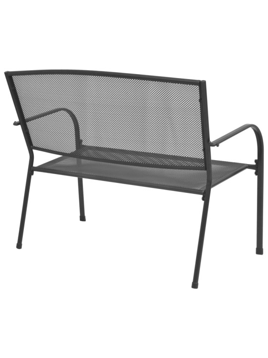 Dārza sols, 108 cm, tērauda siets, antracītpelēks