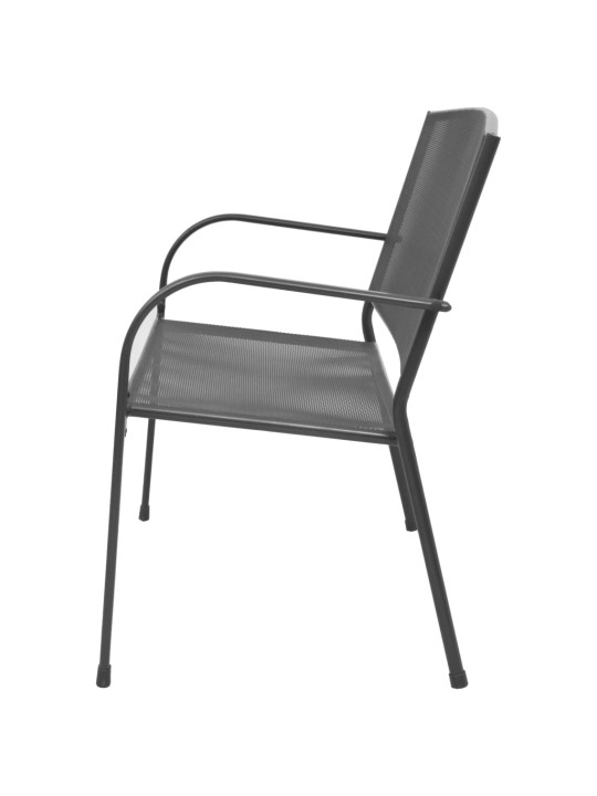 Dārza sols, 108 cm, tērauda siets, antracītpelēks