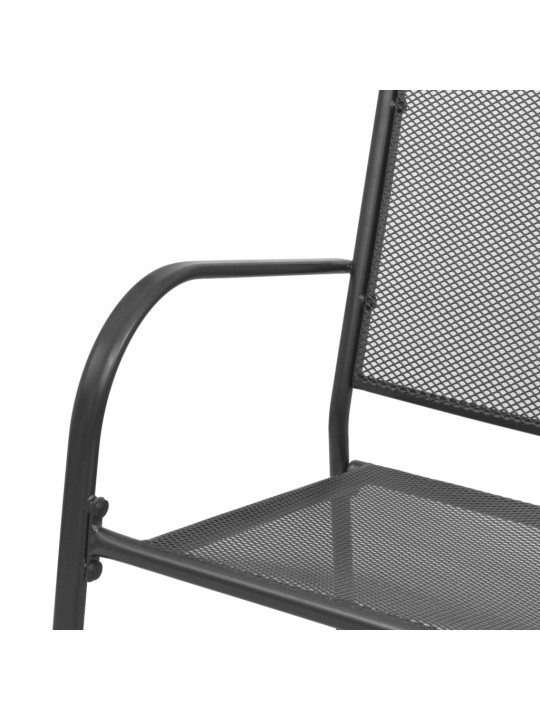 Dārza sols, 108 cm, tērauda siets, antracītpelēks