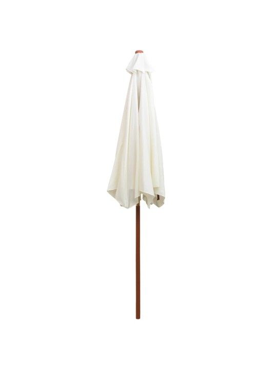 Saulessargs, 270x270 cm, koka kāts, krēmbalts