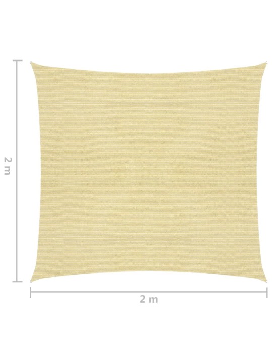 Saulessargs, hdpe, 2x2 m, kvadrāta forma, bēšs