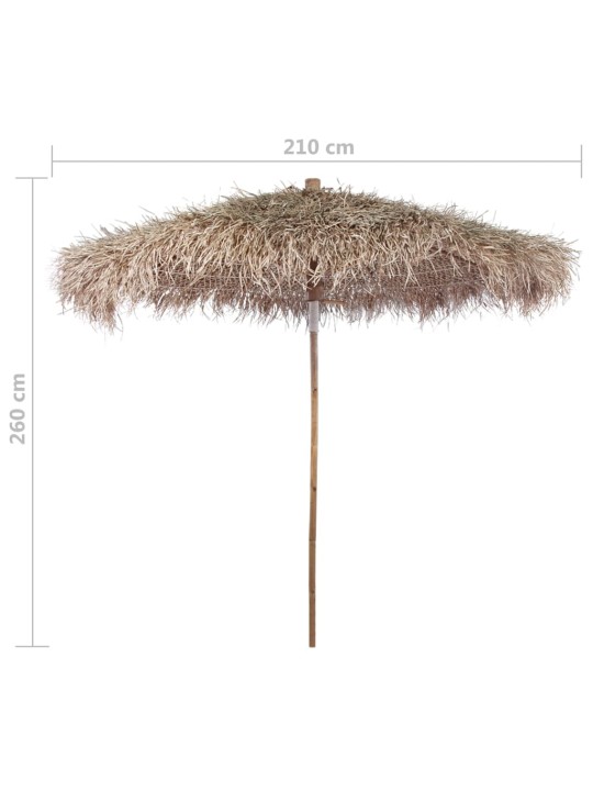 Saulessargs, 210 cm, bambuss, banānkoka lapu jumts