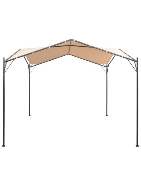 Dārza nojume, telts, 3x3 m, tērauds, bēša
