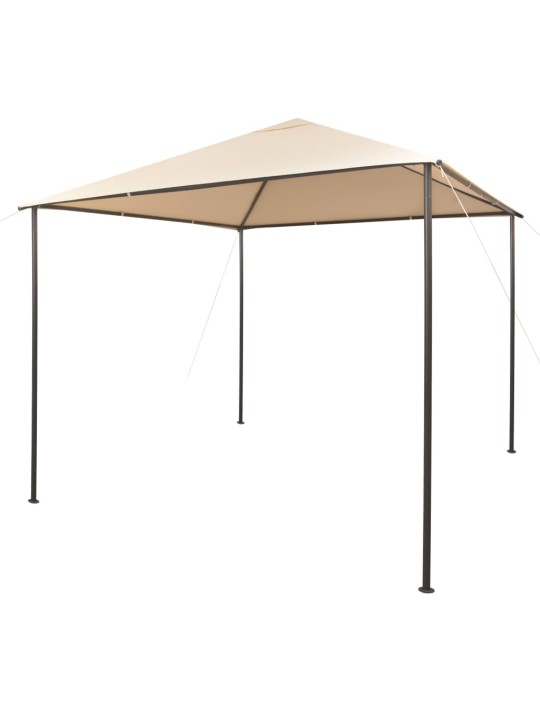 Dārza nojume, telts, 3x3 m, tērauds, bēša