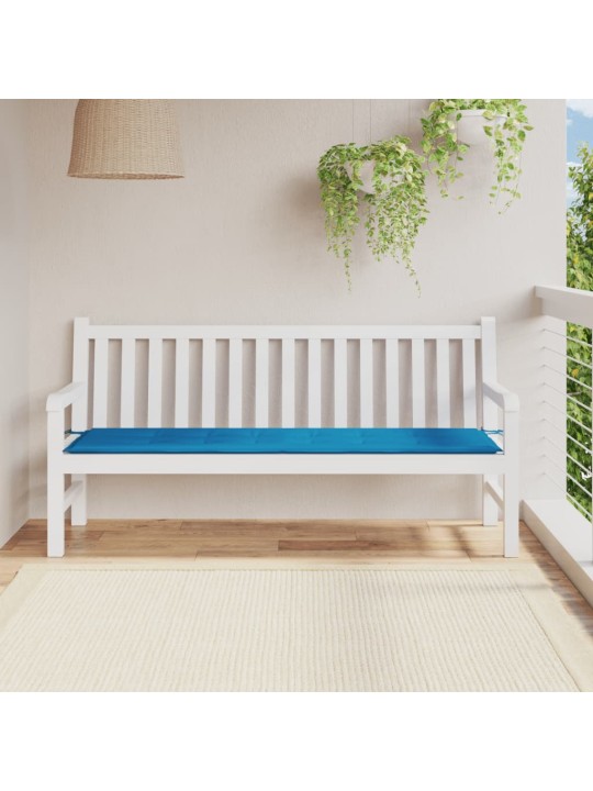 Dārza sola matracis, 180x50x3 cm, audums, zils