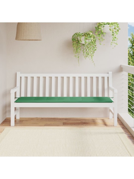 Dārza sola matracis, 180x50x3 cm, audums, zaļš