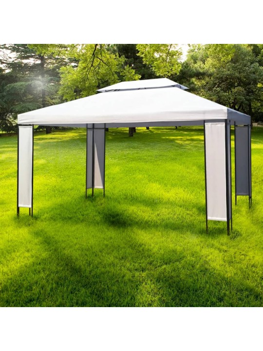 Dārza nojume, 3x4 m, balta