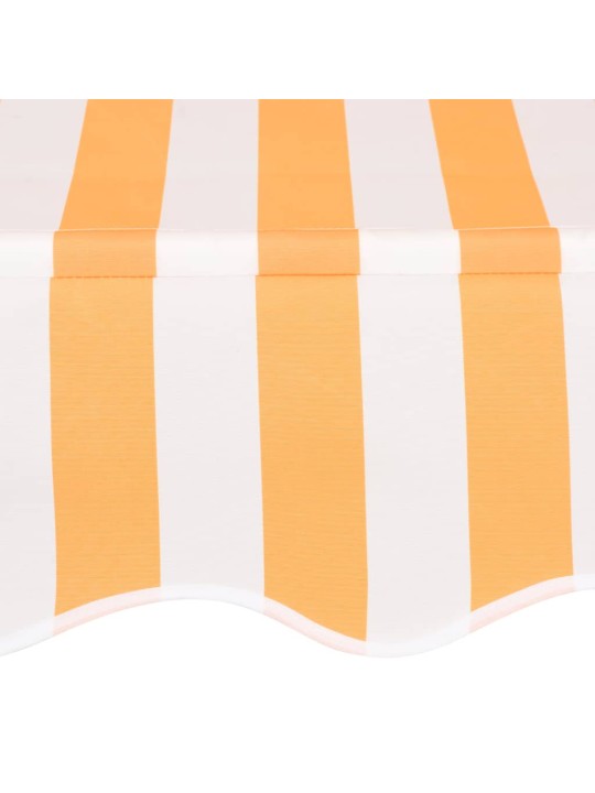 Izvelkama markīze, 200 cm, manuāla, oranža ar baltām svītrām