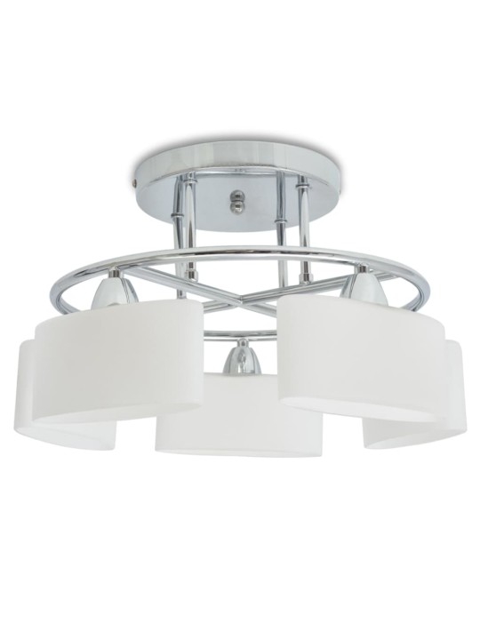 Griestu lampa ar elipsoidāliem abažūriem, 5 e14 spuldzes, 200 w