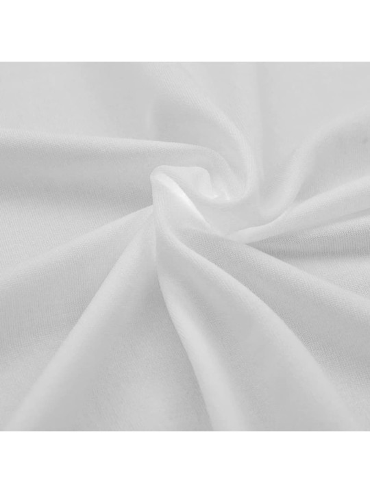 Galda pārvalki, 2 gab.,183x76x74 cm, elastīgi, balti