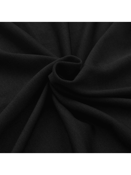 Galda pārvalki, 2 gab., 183x76x74 cm, elastīgi, melni