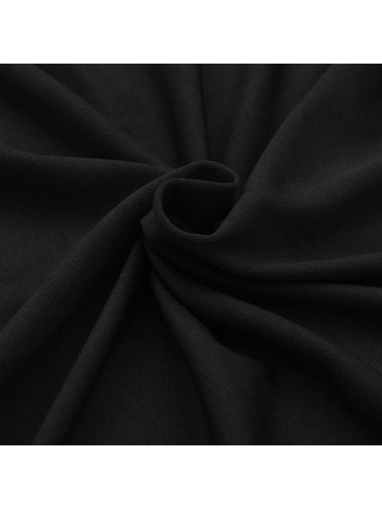 Galda pārvalki, 2 gab., 243x76x74 cm, elastīgi, melni