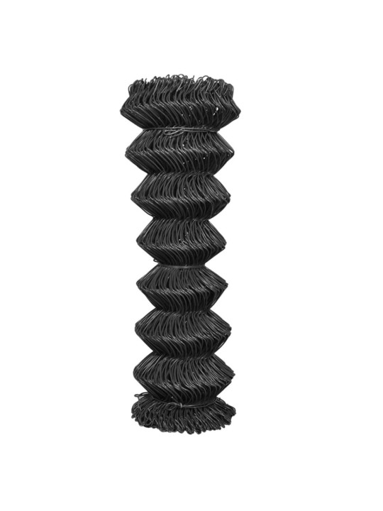 Stiepļu pinuma žogs, tērauds, 25x1,25 m, pelēks