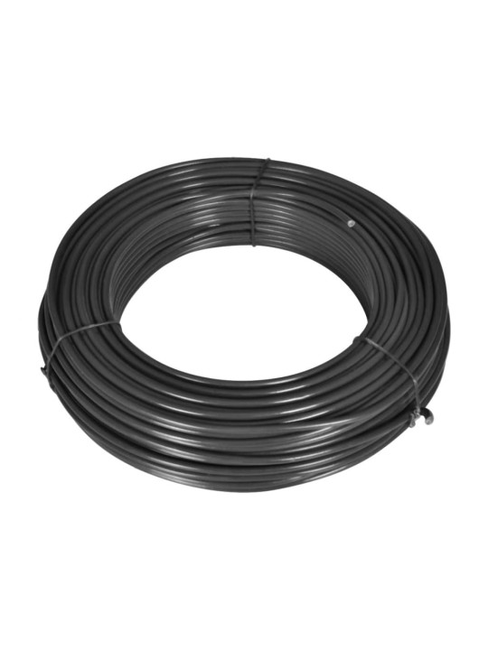 Stiepļu žogs ar zemes enkuriem, 0,8x25 m, pelēks