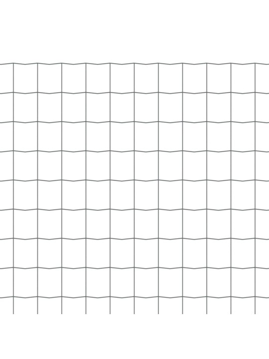 Euro stiepļu žogs, tērauds, 25x1 m, pelēks