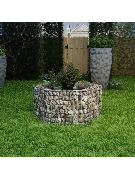 Gabions, augstā puķu kaste, 100x90x50 cm, sešstūrveida