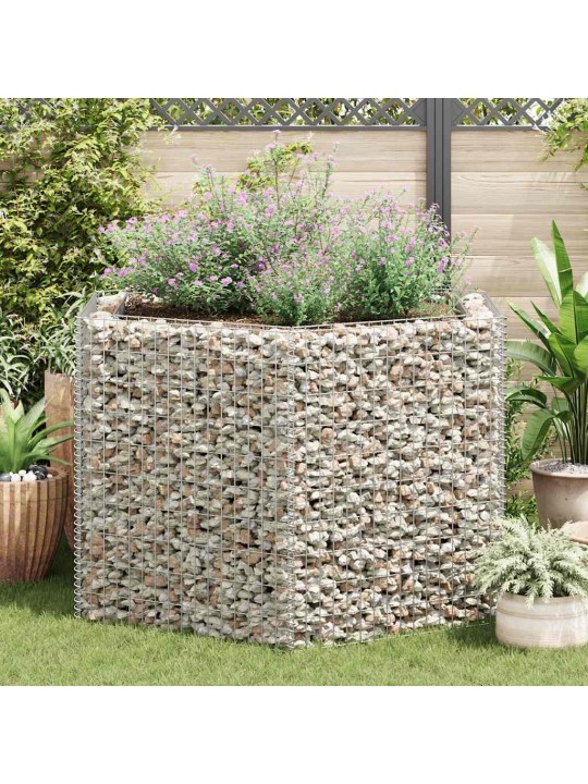 Gabions, augstā puķu kaste, 160x140x100 cm, sešstūrveida