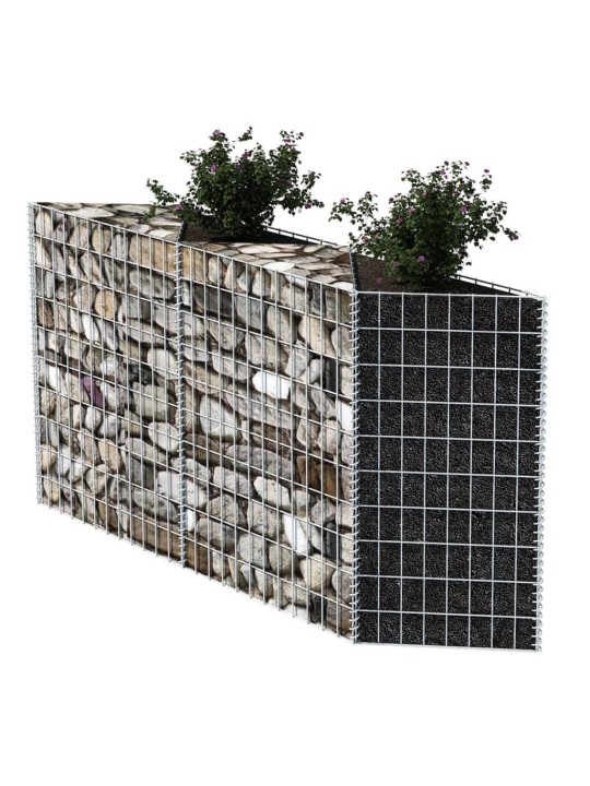 Gabions, cinkots tērauds, 120x30x100 cm