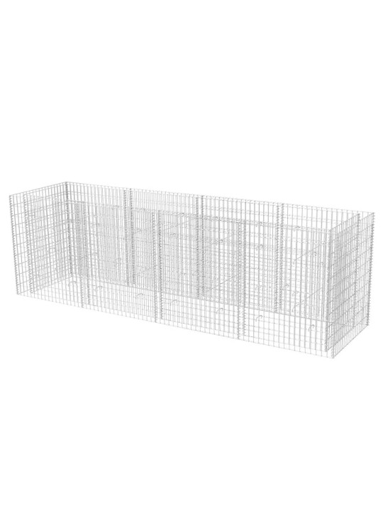 Gabions, augstā puķu kaste, tērauds, 360x90x100 cm